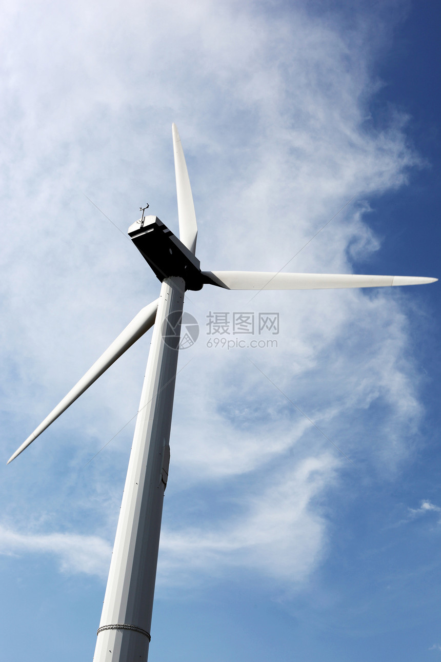 高空风力涡轮机插图设备发电机库存技术股票天空风车全球字体图片