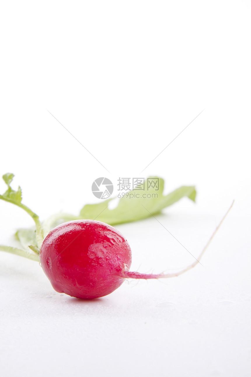 白色背景上孤立的红色红萝卜块茎紫色收成萝卜蔬菜农业营养烹饪水果叶子图片