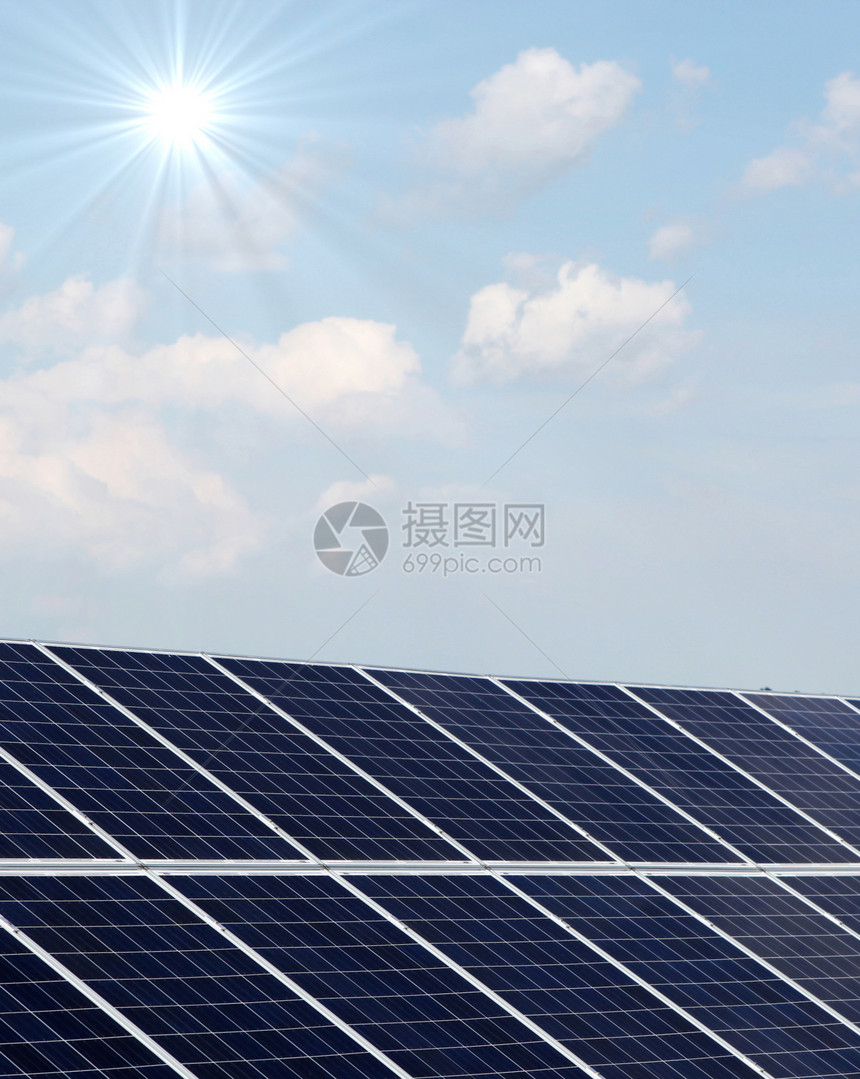 太阳能电池板力量创新控制板电气发电厂环境植物光伏技术集电极图片