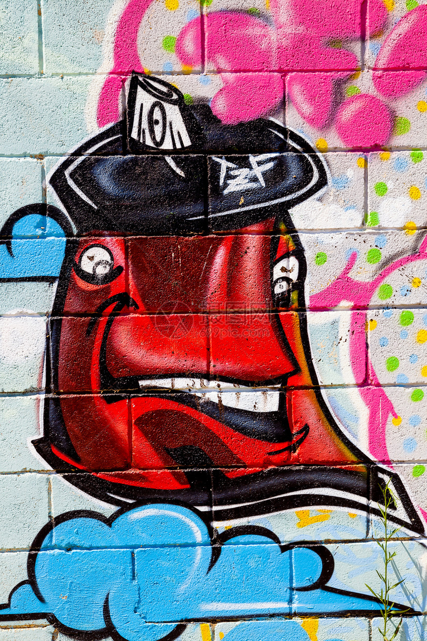 拼贴涂鸦喷漆城市街道艺术破坏艺术品壁画绘画创造力图片