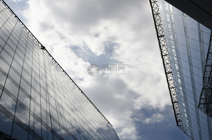 办公大楼城市玻璃技术镜子商业摩天大楼建筑旅行反射窗户图片