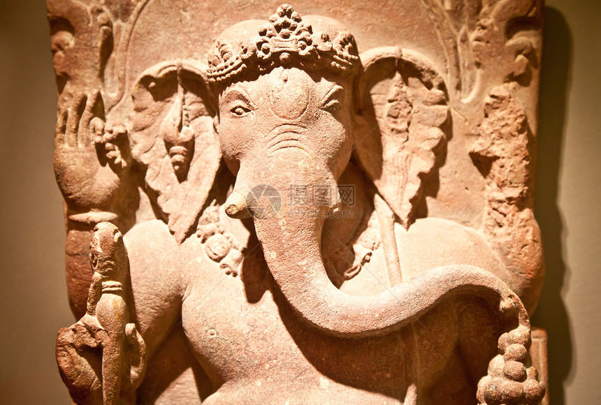 Ganesh 雕像传统繁荣雕塑旅行文化宗教荣誉上帝数字偶像图片