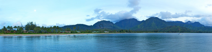 夏威夷Kauai地区Hanalei山图片