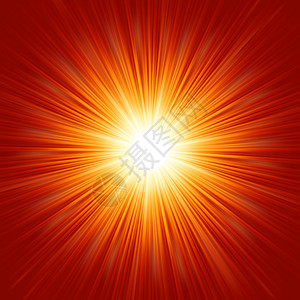 恒星爆发红火和黄火 EPS 8光束星星插图射线宇宙新星火花光环辐射红色插画