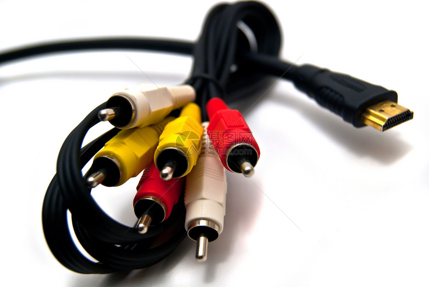 色彩多彩的 HDMI & composit 电缆图片