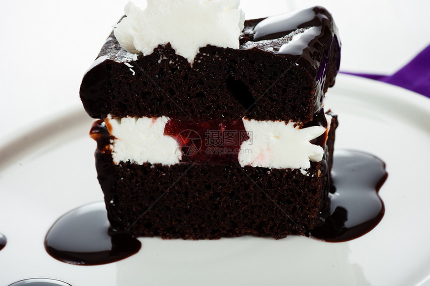 巧克力蛋糕派对盘子奶油美食水果小吃蛋糕诱惑烹饪馅饼图片