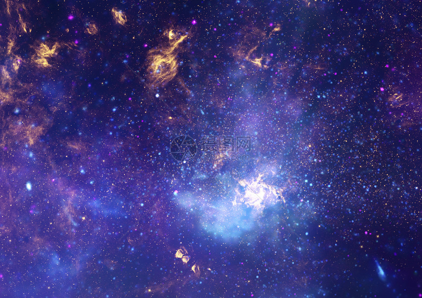 在空间和星云的星域星座勘探科学渲染插图天文学气体星系灰尘紫色图片