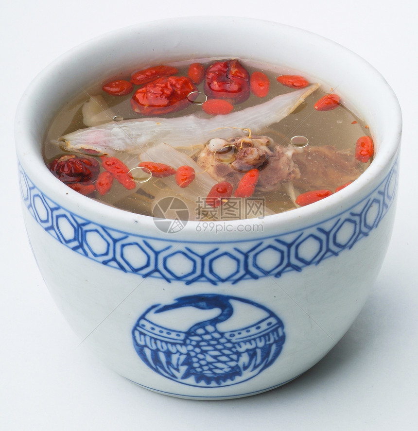 鸡肉汤和香草汤 在锅 中国食品风格萝卜午餐用餐格子饮食餐厅蒸汽沙锅土豆蔬菜图片