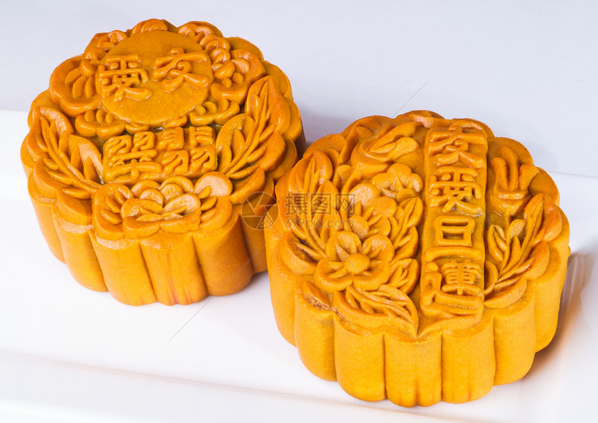 月饼 月饼上的中文词是前进 不是l小吃月亮甜点传统蛋糕节日食物美食庆典糕点图片