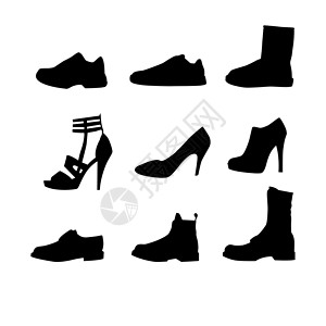 男鞋和女鞋背景图片