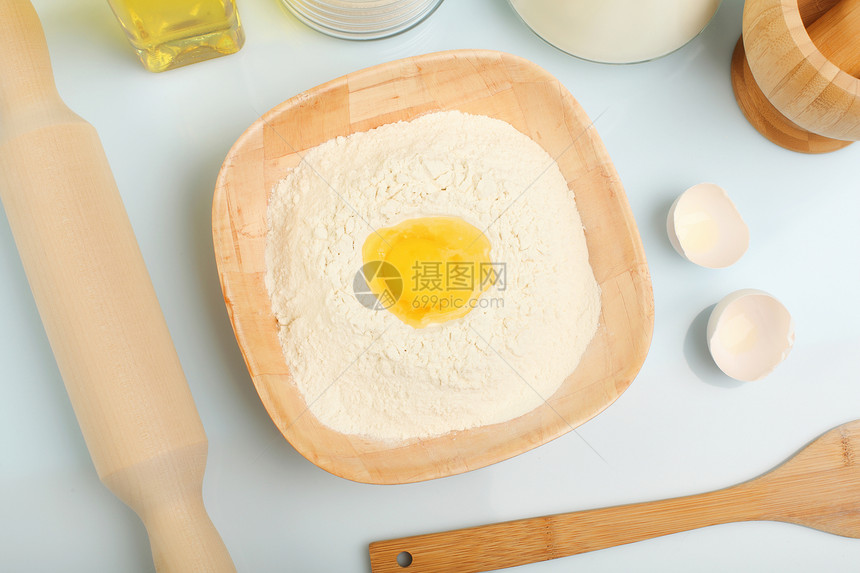 制作面包的各种不同产品糕点团体小麦早餐包子纤维面粉粮食生活金子图片