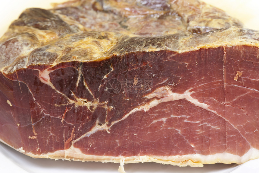 塞拉诺哈姆美味火腿食物倾斜花絮生肉猪肉图片