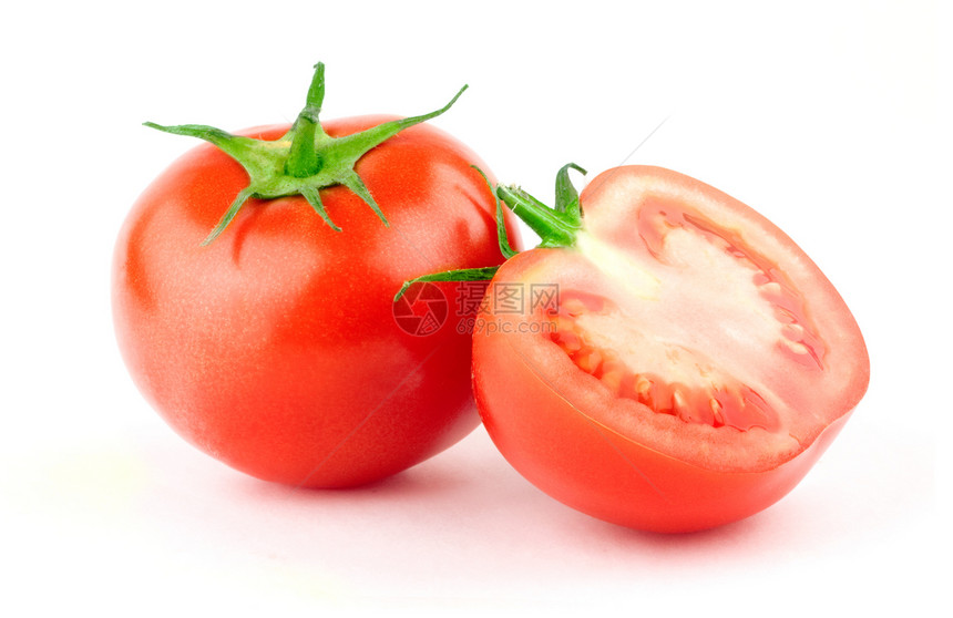 青叶番茄绿色宏观白色蔬菜剪裁叶子水果水平食物健康图片