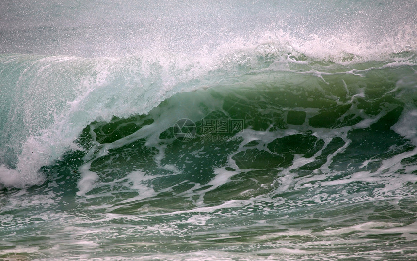 印度洋海浪热带海滩波浪蓝绿色断路器风暴天气海啸冲浪图片