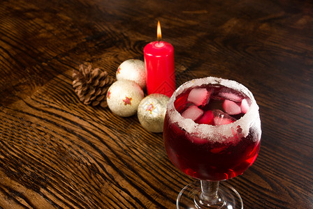 圣诞节拳玻璃静物酒精水平蜡烛红色高清图片