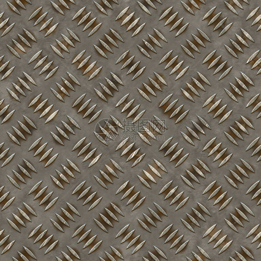 无缝钻石钢铁背景金属对角线宏观拉丝工业盘子地面灰色风化炼铁图片