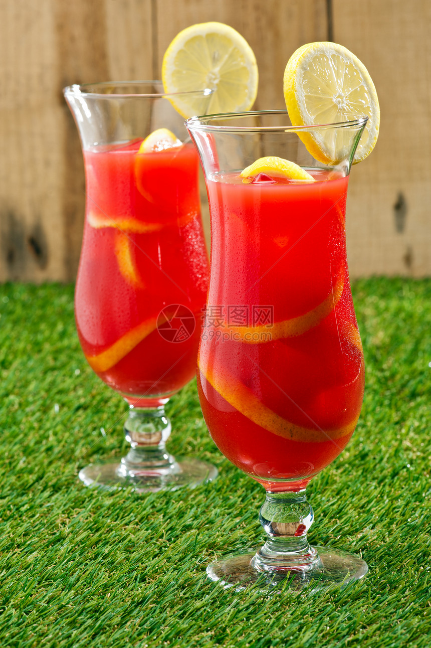冷冻橙色柠檬桑格里亚派对茶点橙子庆典热带水果冰块水壶酒吧水瓶图片