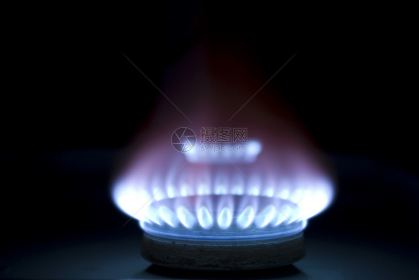 天然气气体圆圈椭圆形火炉活力蓝色丙烷燃烧白炽甲烷燃料图片