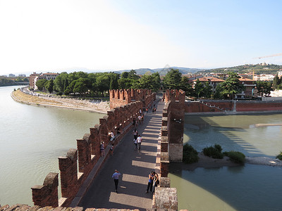 Verona  中世纪城堡城市艺术建造建筑学景观背景图片