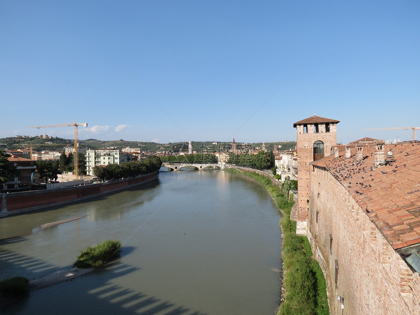Verona  中世纪城堡城市建造艺术建筑学景观图片