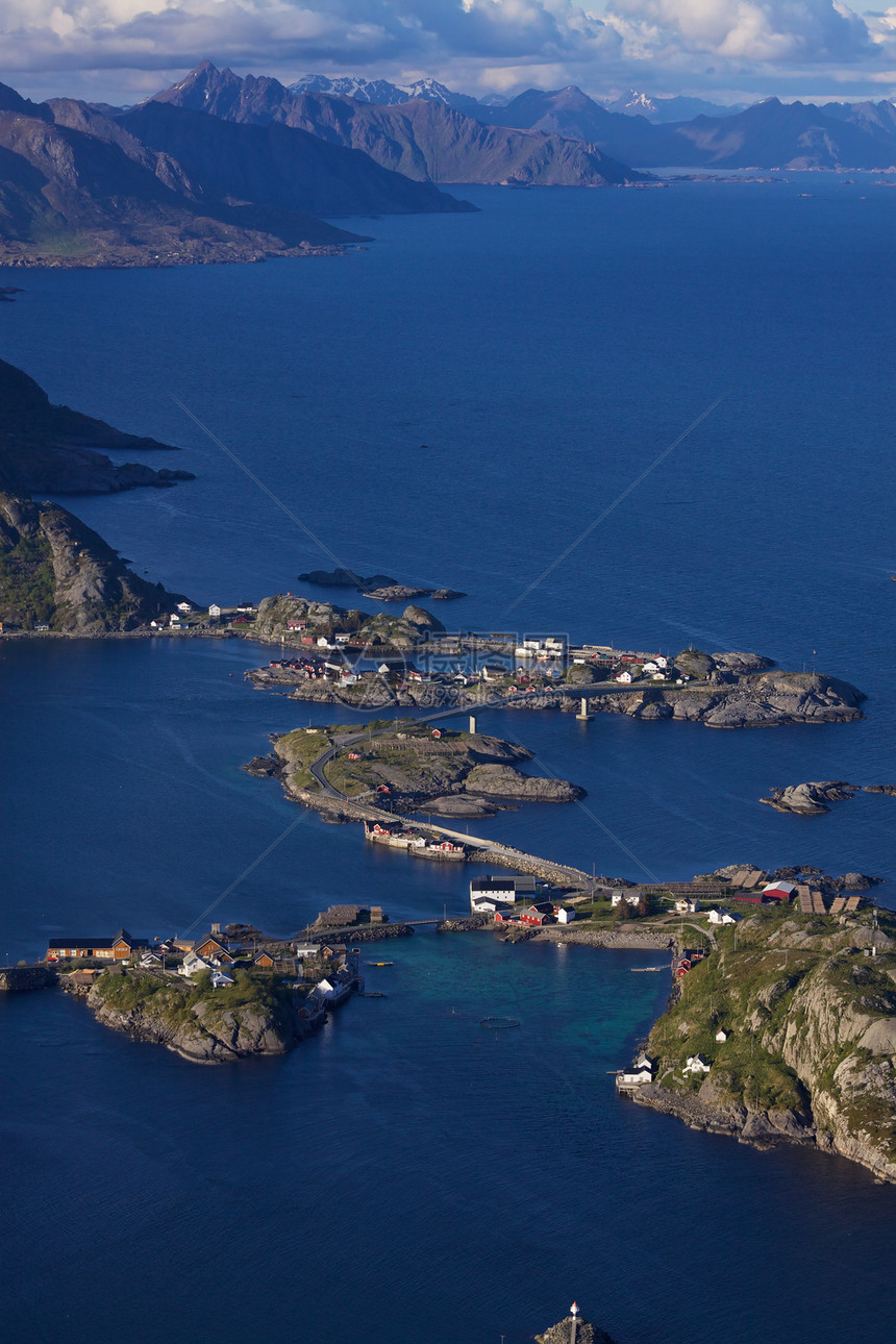 从查看基础设施全景首脑胰岛海洋顶峰风景旅行目的地峡湾图片