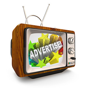 2023经济信号展板老旧时装电视广告促销背景