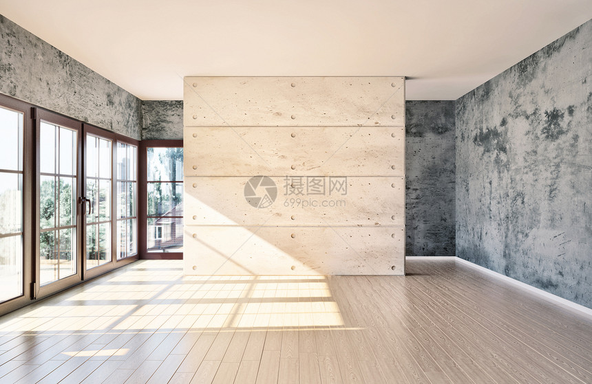 房间阳光风格装饰住宅窗户地面插图太阳房子工作室图片