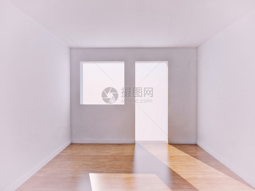 白会议室阳光木地板房子白色反射奢华财产空白插图房间图片