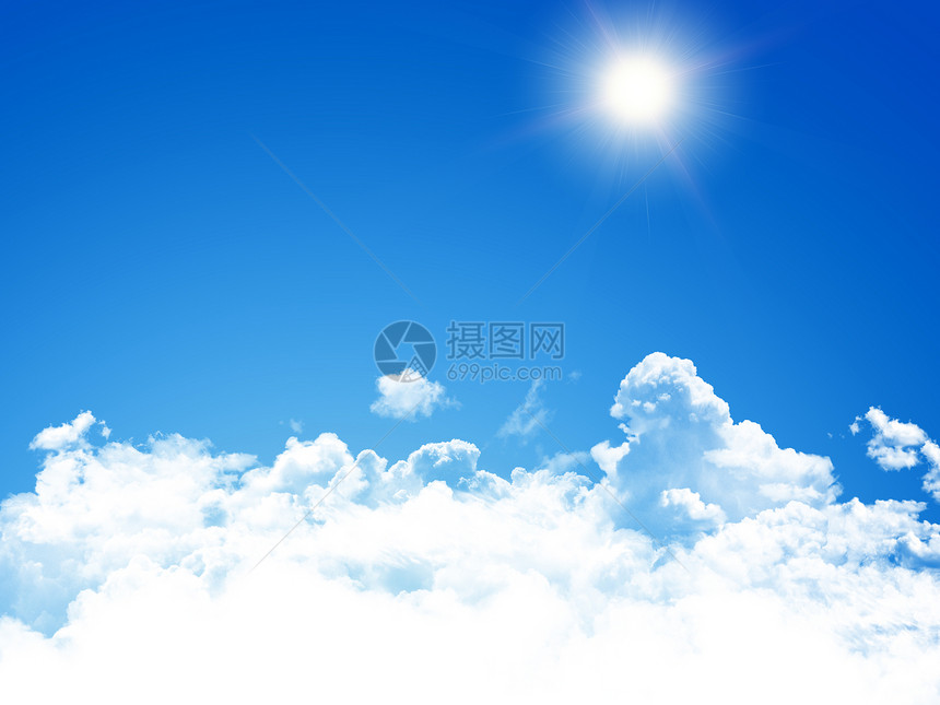 蓝色天空背景天蓝色环境光束生态射线太阳阳光晴天气氛天气图片