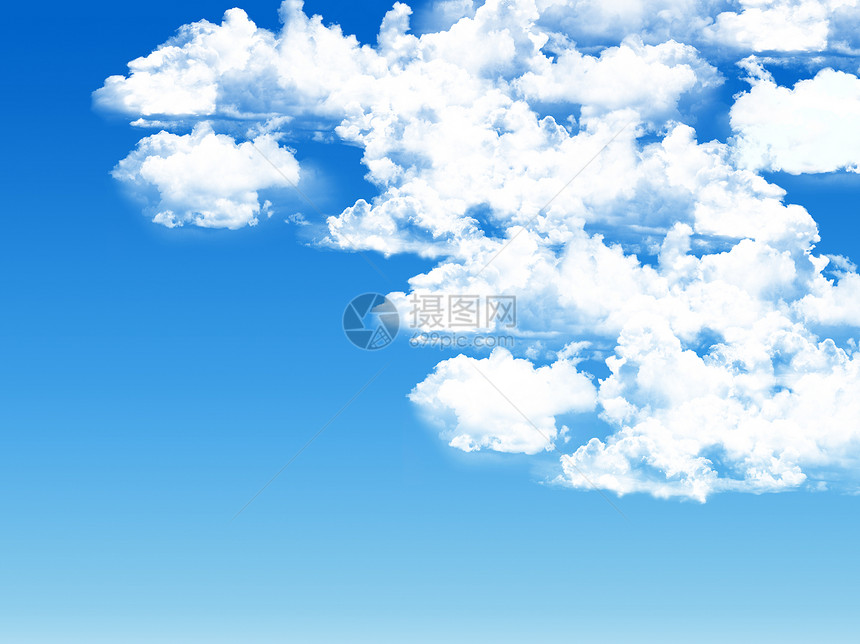 蓝蓝天空背景 云雾微小云景天蓝色气候积雨阴霾阳光季节气氛蓝色晴天图片