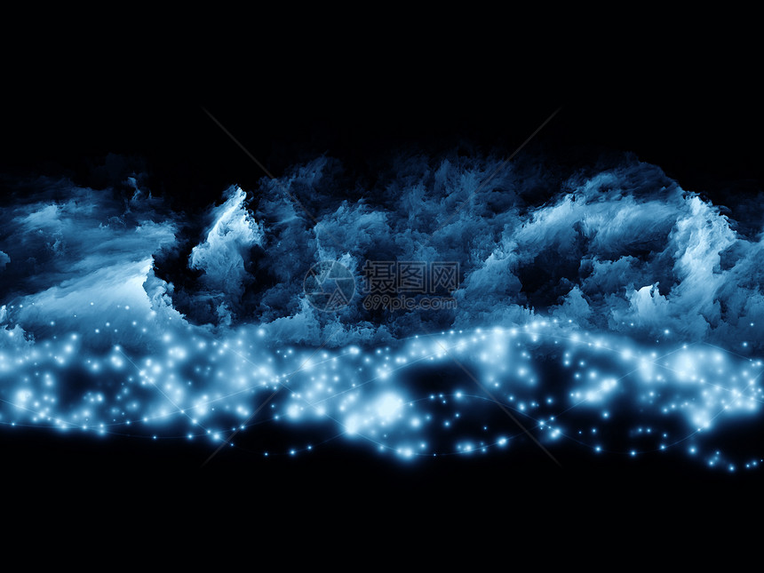 分形泡沫世界创造力星云精神黑色音乐墙纸蓝色魔法想像力图片