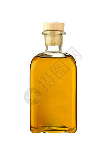 瓶装橄榄油白底孤立于白底的橄榄油瓶金子瓶装食物代谢脂肪油壶玻璃饮食液体厨房背景
