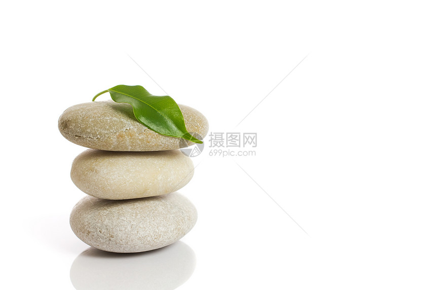 斯帕石头白色按摩生活艺术摄影绿色竹子工作室禅意叶子图片