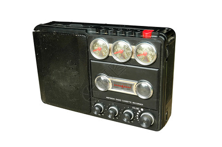 晶体管收音机复古的磁带高清图片