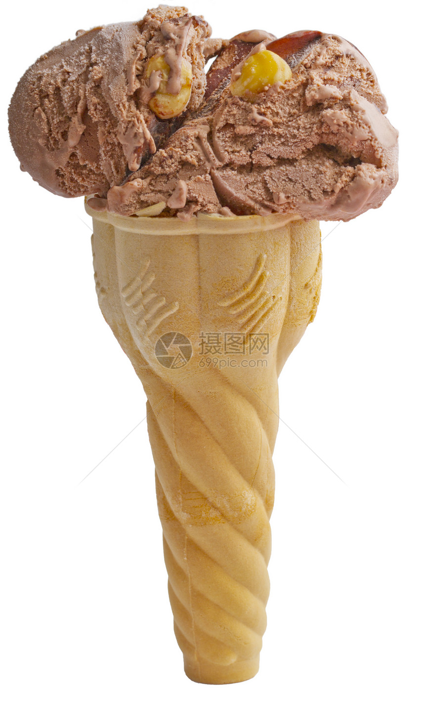 冰霜浆果食物圣代冰淇淋锥体香草奶油牛奶小吃奶制品图片