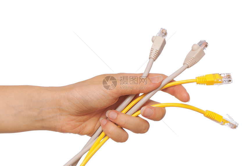 局域网电源塑料绳索电子产品插头网络电话收费外设连接器全球图片