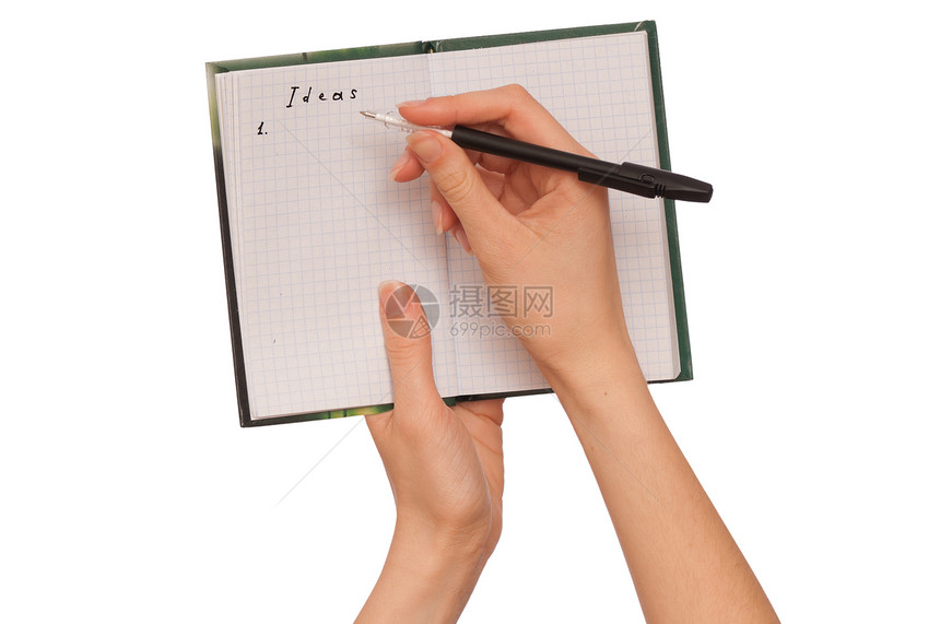 业务计划的构想女性教育写作会议日记日历内衬职业笔记条纹图片