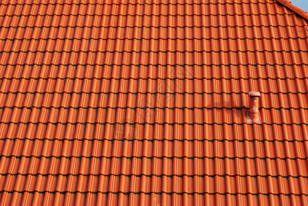 屋顶红色房子建筑学橙子背景图片