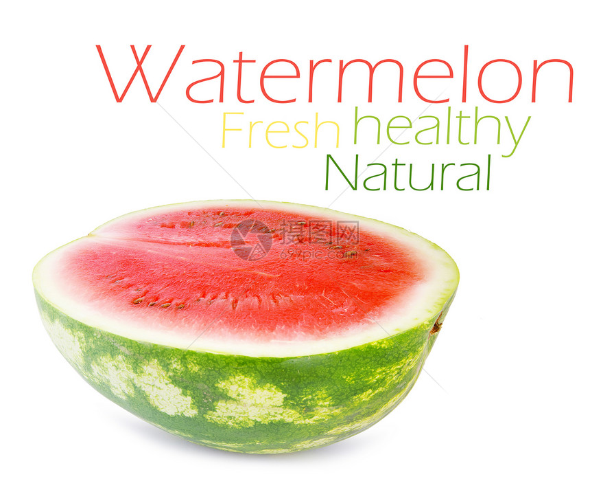 西瓜种子水果食物甜点白色条纹红色饮食圆形绿色图片