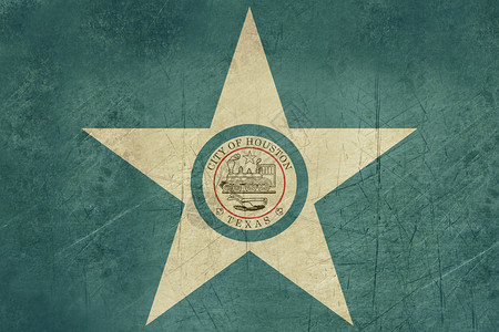 Grunge 休斯顿市旗高清图片