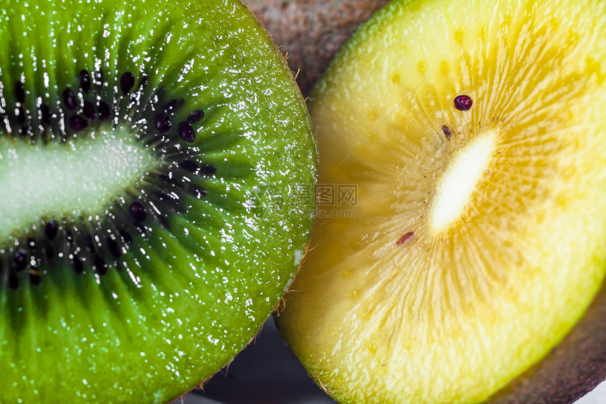 Kiwi 水果奇异果情调热带种子甜点小吃饮食沙漠食物异国图片