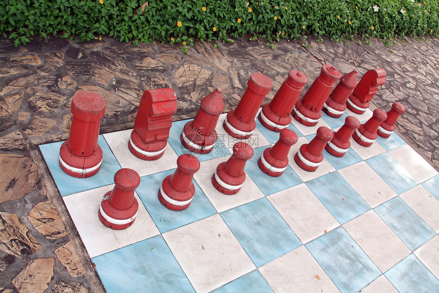 大型棋盘力量白色斗争运动黑色城堡闲暇木板游戏木头图片