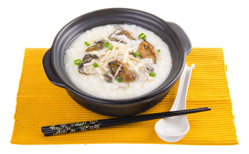 干燥牡蛎粥饭蔬菜稀饭文化餐厅午餐早餐猪肉牡蛎食物图片