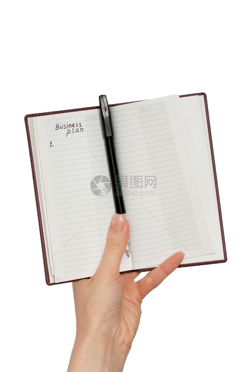 编写商业计划学生白色笔记本阅读手指笔记宏观女性图片