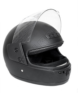 黑色摩托车头盔运动帽子摩托塑料纤维反射速度安全骑士闲暇背景图片