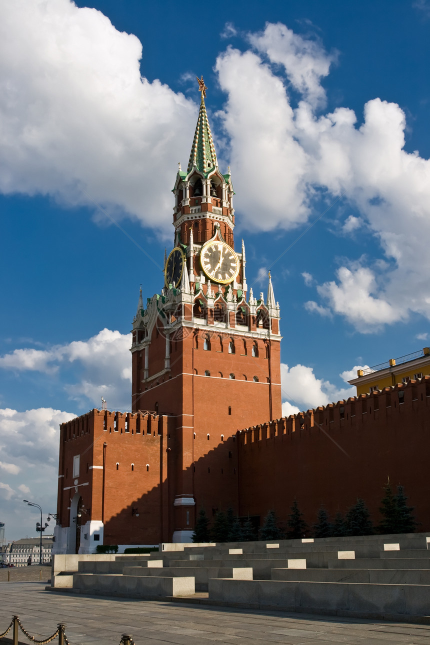 莫斯科蓝色星星圆顶金子街道红宝石中心纪念碑建筑学建筑图片