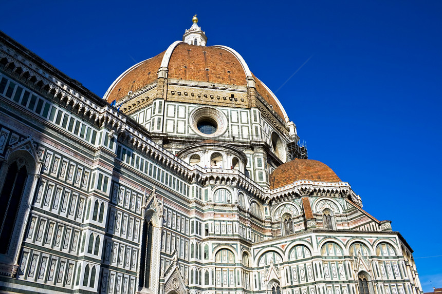 佛罗伦萨大教堂大教堂旅游建筑学白色艺术大理石阳光圆顶旅行图片