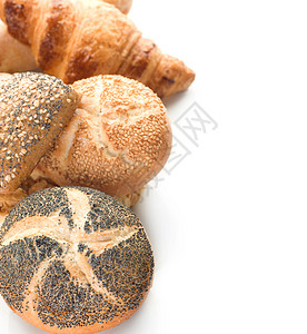 摊分面包边框边界脆皮内饰团体面粉包子羊角面包食物小麦背景图片