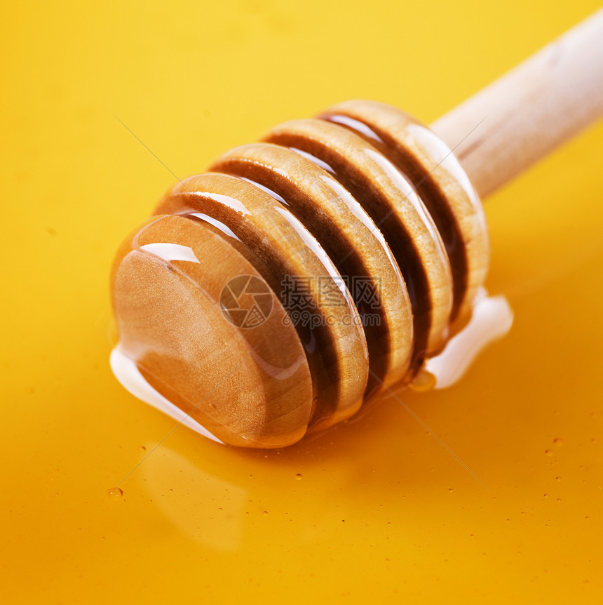 蜂蜜背景勺子味道木头饮食液体蜜蜂美食营养菜单甜点图片