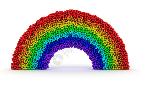 来自泡沫的彩虹背景图片